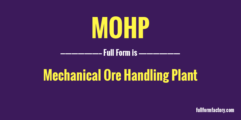 mohp-full-form