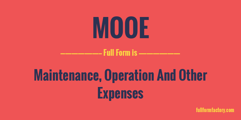 mooe-full-form