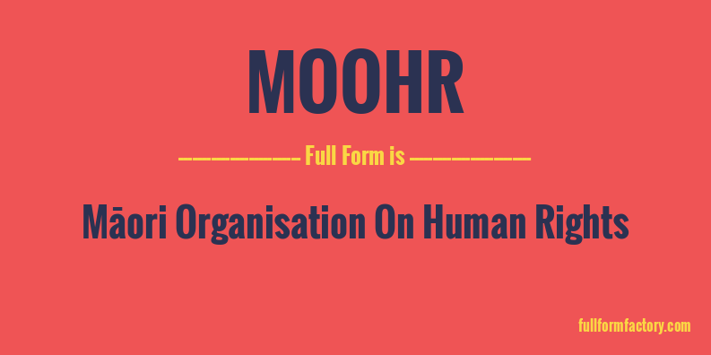 moohr-full-form