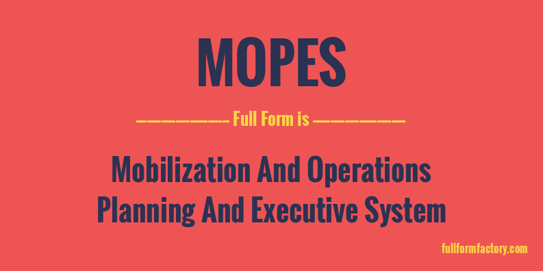mopes-full-form