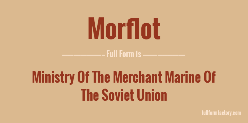 morflot-full-form