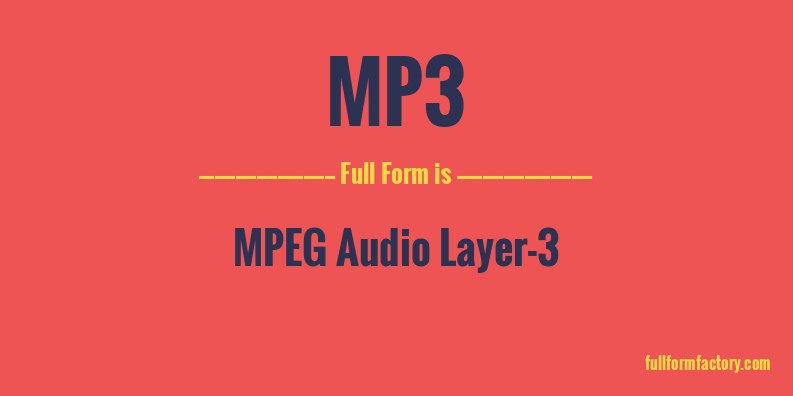 mp3-full-form