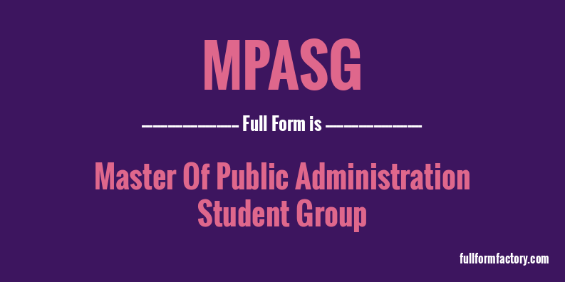 mpasg-full-form