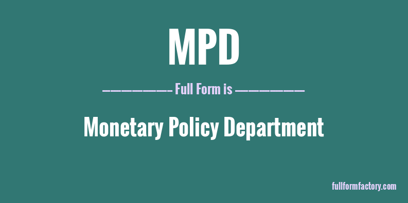 mpd-full-form