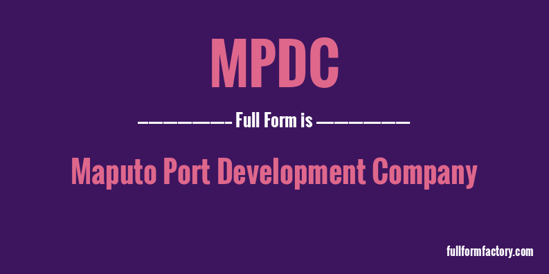 mpdc-full-form