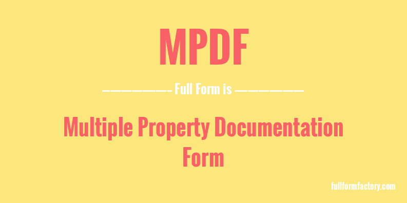 mpdf-full-form
