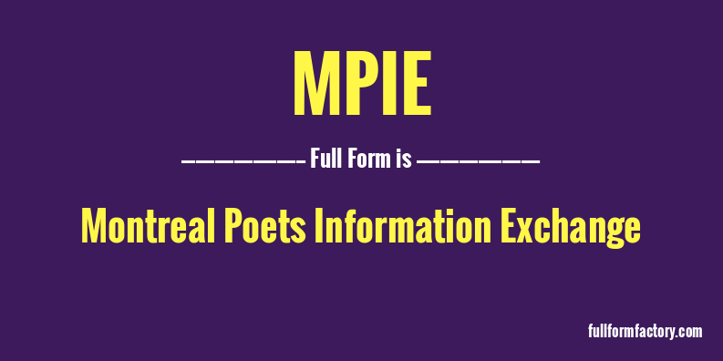 mpie-full-form