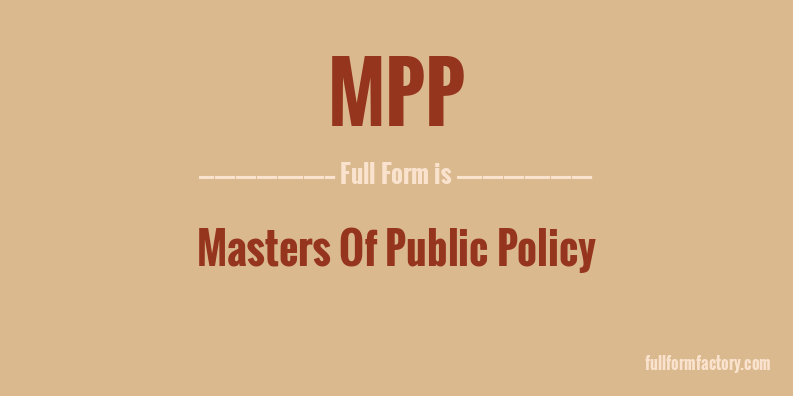 mpp-full-form