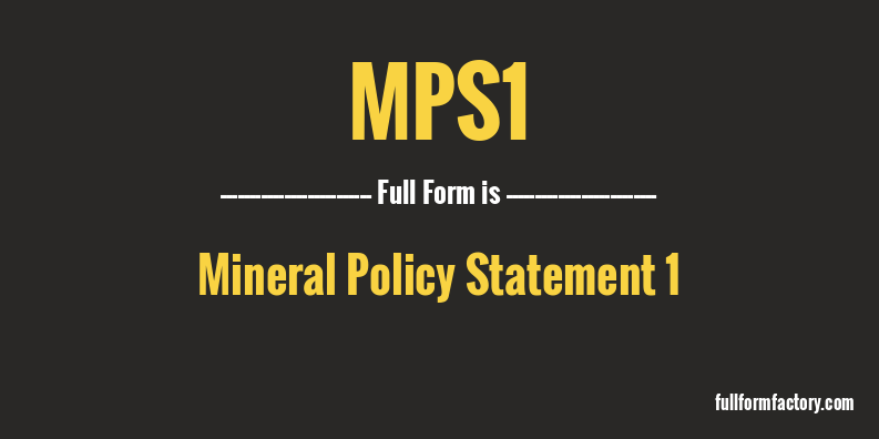 mps1-full-form