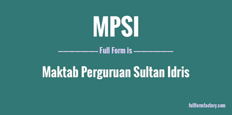 mpsi-full-form