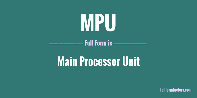 mpu-full-form