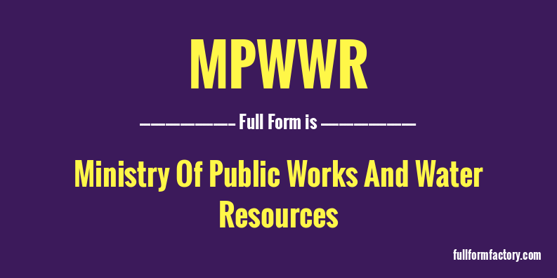 mpwwr-full-form