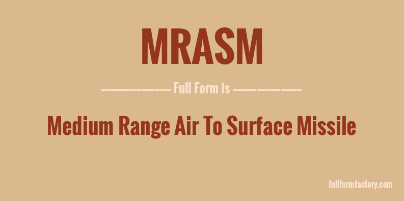 mrasm-full-form