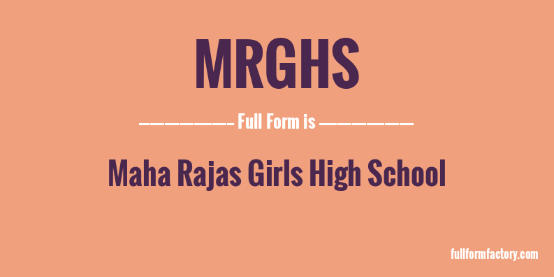 mrghs-full-form
