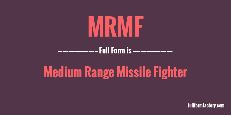 mrmf-full-form