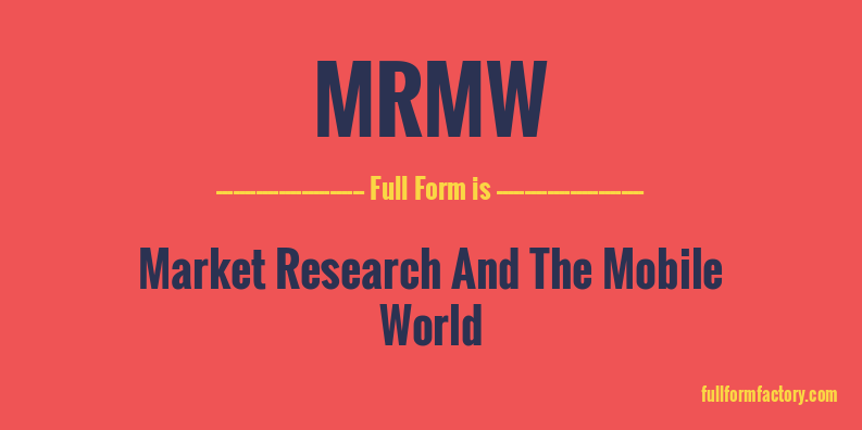 mrmw-full-form