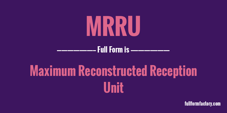 mrru-full-form