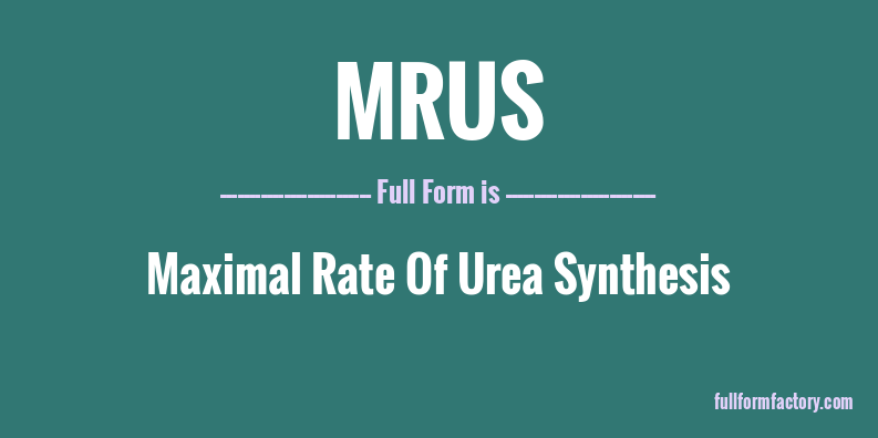 mrus-full-form