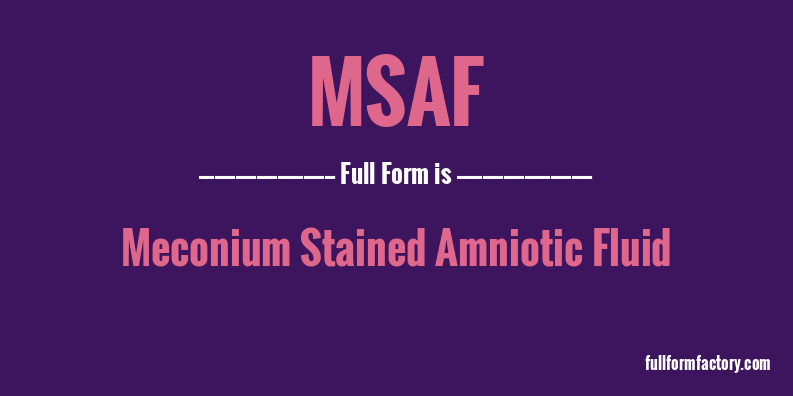 msaf-full-form