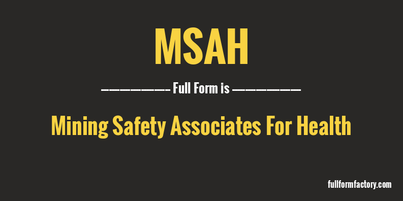 msah-full-form