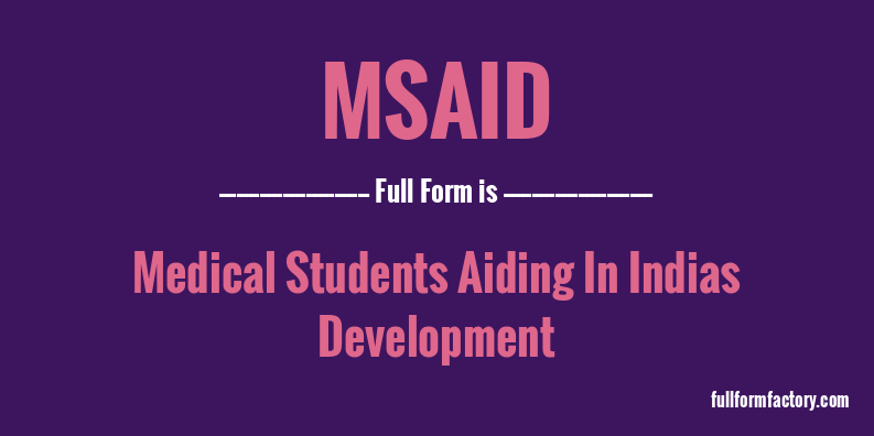 msaid-full-form