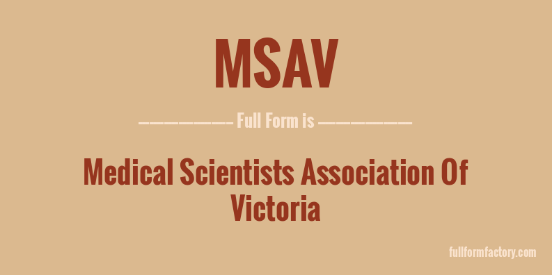 msav-full-form