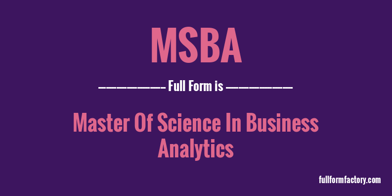 msba-full-form