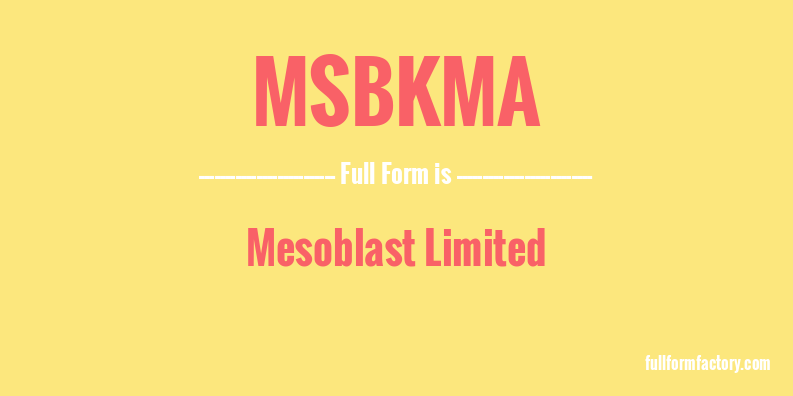 msbkma-full-form