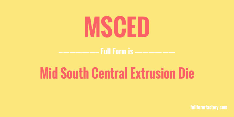 msced-full-form