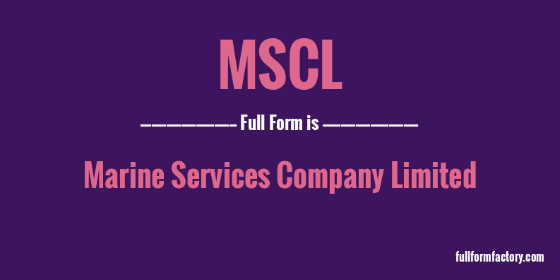 mscl-full-form
