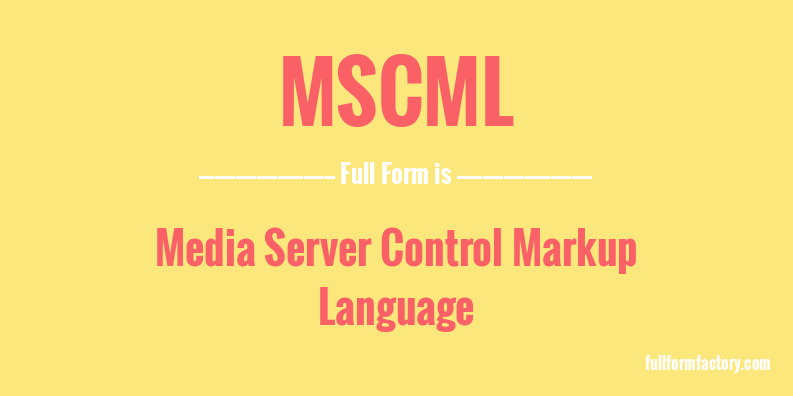 mscml-full-form