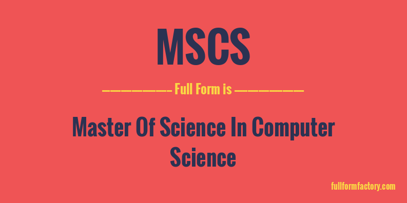 mscs-full-form