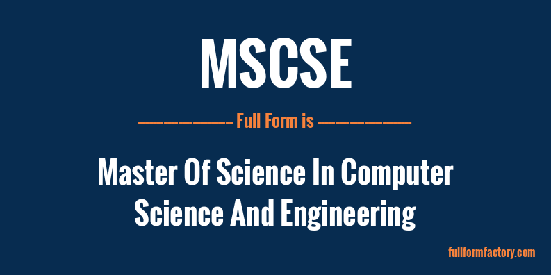 mscse-full-form