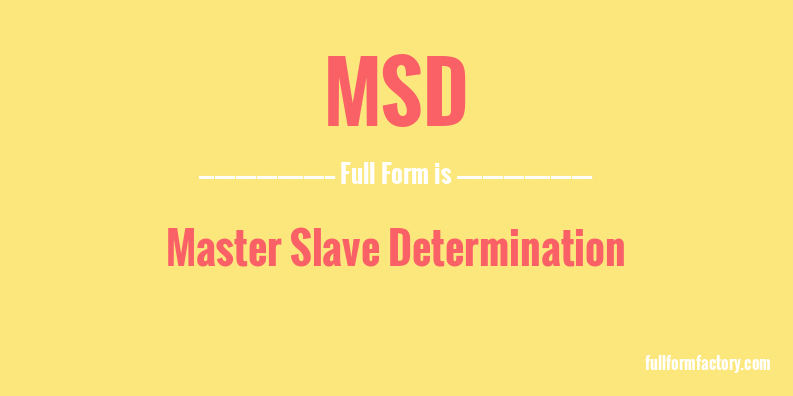 msd-full-form