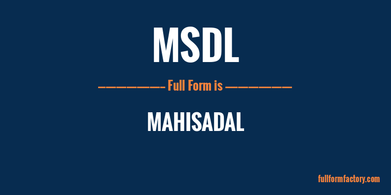 msdl-full-form