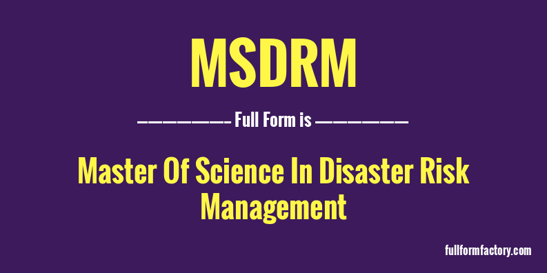 msdrm-full-form