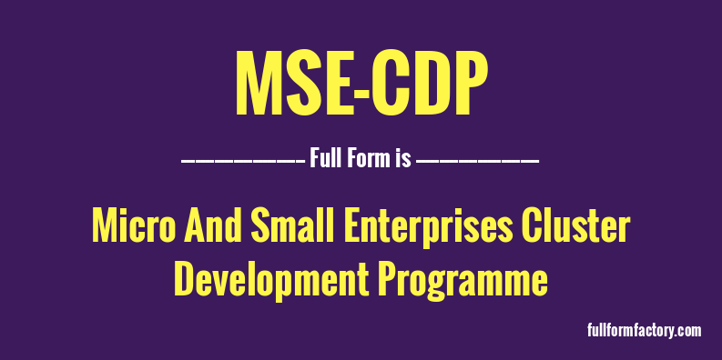 mse-cdp-full-form