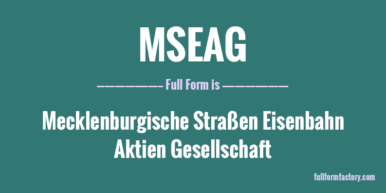 mseag-full-form
