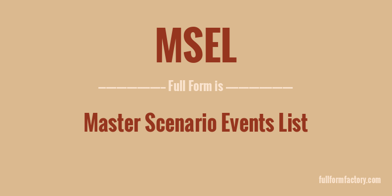 msel-full-form