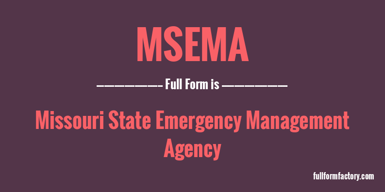 msema-full-form