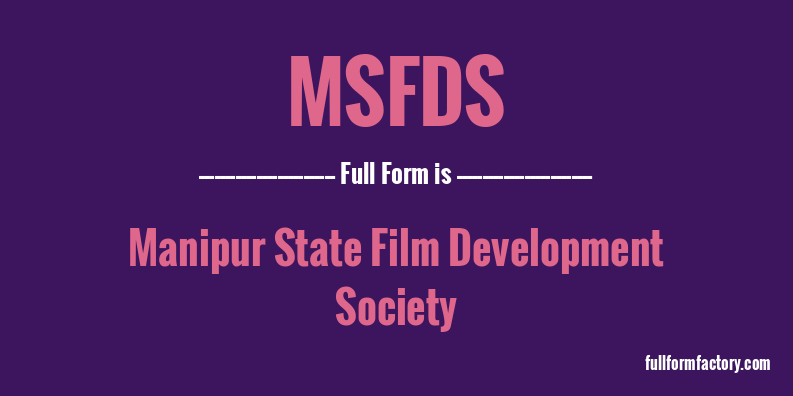msfds-full-form