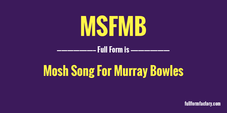 msfmb-full-form