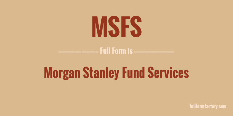 msfs-full-form