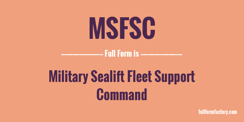 msfsc-full-form