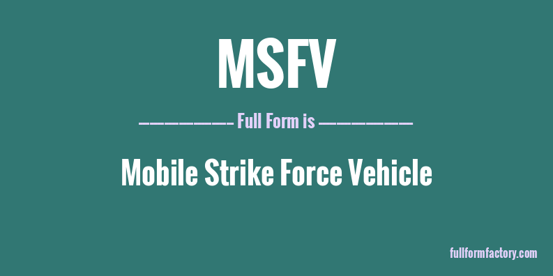 msfv-full-form