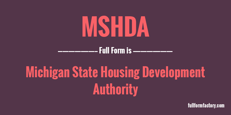 mshda-full-form