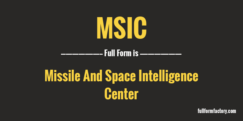 msic-full-form