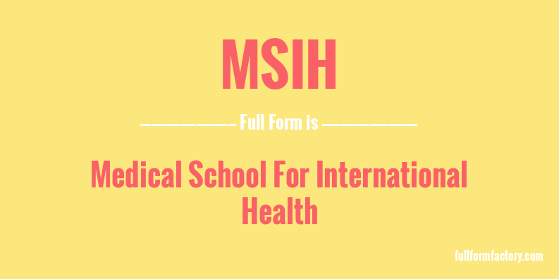 msih-full-form