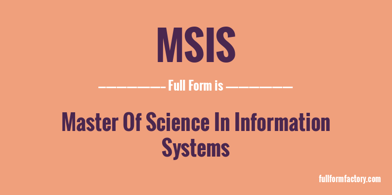 msis-full-form