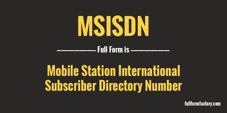 msisdn-full-form